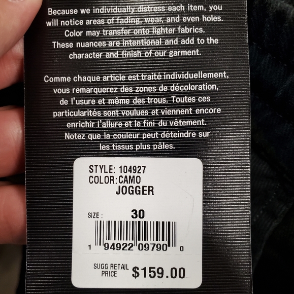 True Religion Men's Slim Fit Jogger Size 30 - Picture 3 of 3